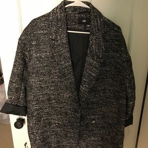 Oversized cocoon boucle coat from h&m. Sz 10